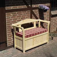 PROMADINO Bank, Holz, 2-Sitzer, BxHxT: 130 x 93 x 50 cm - braun PROMADINO Bank, Holz, 2-Sitzer, BxHxT: 130 x 93 x 50 cm - braun von Promadino
