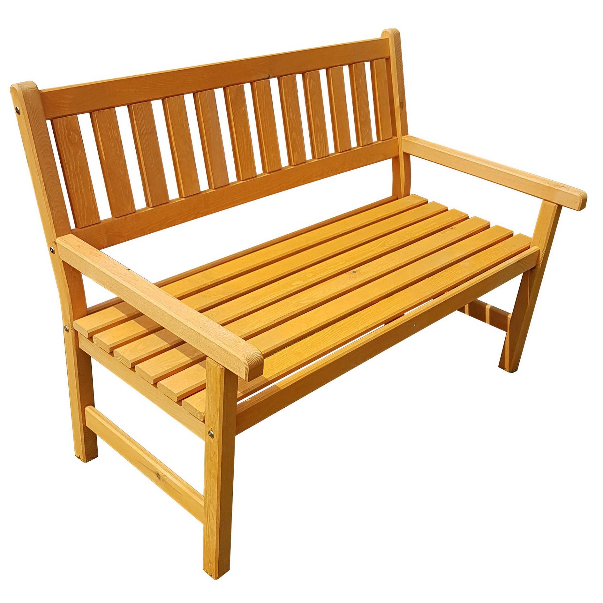Promadino Gartenbank 'Johanna' Holz braun 2-Sitzer 125 x 71 x 91 cm Promadino Gartenbank 'Johanna' Holz braun 2-Sitzer 125 x 71 x 91 cm von Promadino