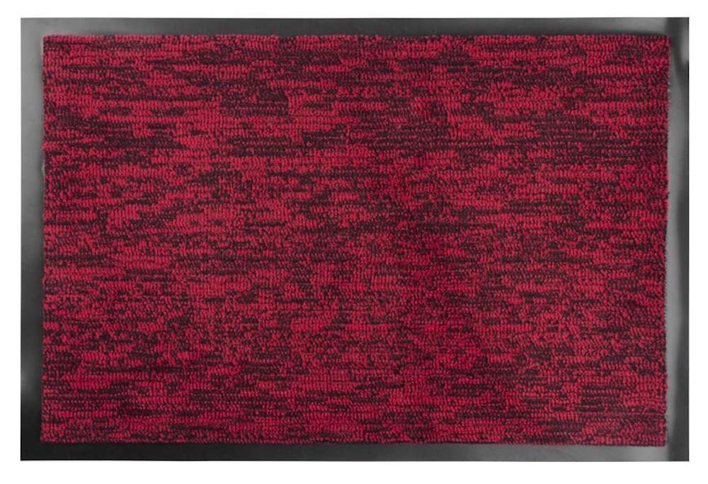 Fußmatte Fußmatte, Schmutzfangmatte 40x60cm, Schwarz-rot, PROREGAL® von PROREGAL®