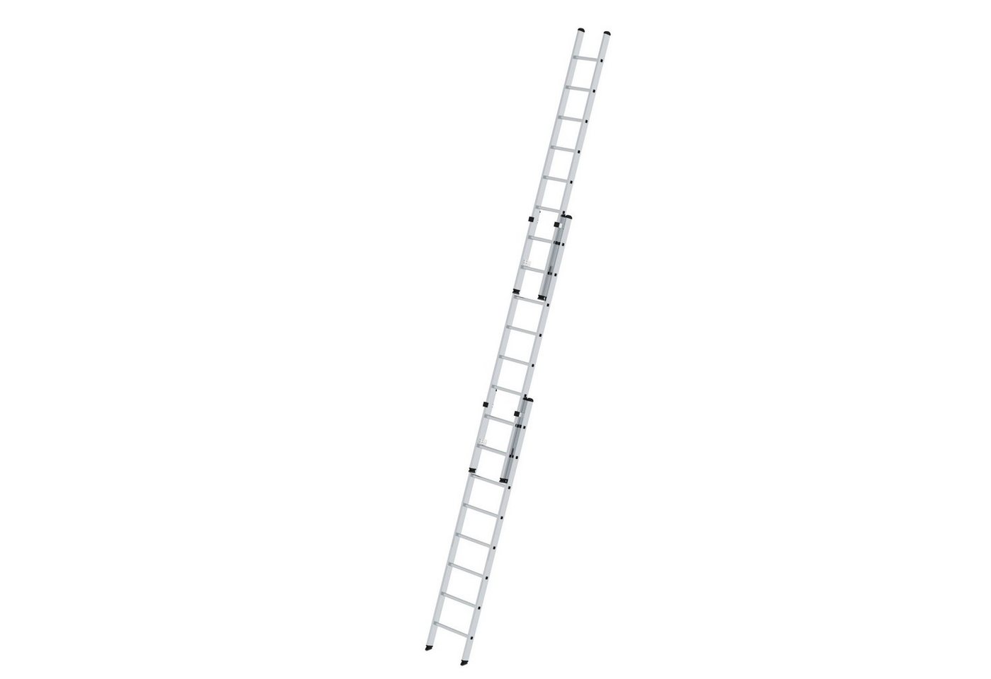 PROREGAL® Schiebeleiter Sprossen-Schiebeleiter 3-teilig ohne Traverse von PROREGAL®