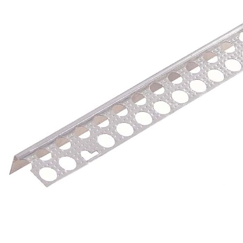 PROTEKTOR 9299 Aluminium Abschlussprofil Göppinger Profil 250cm 50 Stück Silber Plattenstärke 12,5mm für Gipskarton, Göppinger Profil, Putzprofil von PROTEKTOR