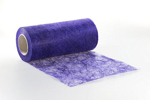 Protinam Sizoflor 20cm x 20m Tischläufer Tischband in Violett zur Dekoration wie Sommer, Ostern, Weihnachten oder Hochzeiten abgelängt (20m, 5400 violett) von Protinam