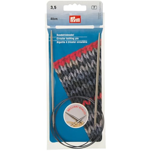 Prym 212134 Rundstricknadeln MS 80 cm 3,50 mm silberfarbig Prym 212134 Rundstricknadeln MS 80 cm 3,50 mm silberfarbig von Prym