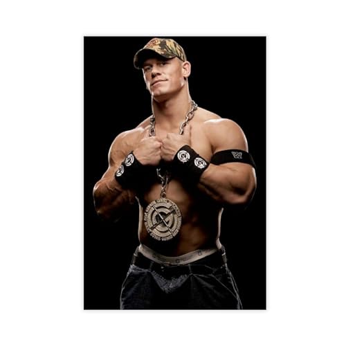 John Cena Poster (1) Leinwand-Poster, Wandkunst, Dekordruck, Bild Gemälde für Wohnzimmer, Schlafzimmer, Dekoration, ungerahmt, 20 x 30 cm von PuDina