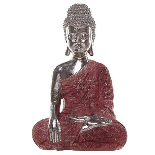 Puckator Thai Buddha-Figur, metallisch, 1 Stück, Kunstharz, Multi, Height 21cm Width 14cm Depth 10cm von Puckator