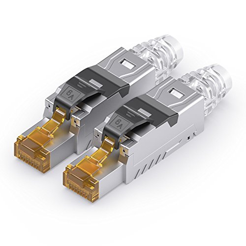 PureLink SET-MCA030-02 Keystone "RJ45" Feldstecker Cat.6A für "AWG23 bis AWG26" Kabel klar von PureLink