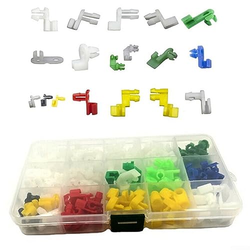 160 STÜCKE Auto Türschloss Rod Linkage Retainer Clips, gemischte Universal Türschloss Rod Clip Seitenverschlüsse Auto Draht Clips Mit Box von Puupaa