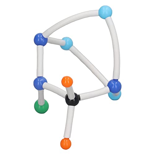 Pwshymi Lebendige Farben 3D-Chemie-Molekülmodellbausatz, Leicht zu Erlernende Modelle mit Aufbewahrungsbox für das Lernen von Schülern und Lehrern von Pwshymi