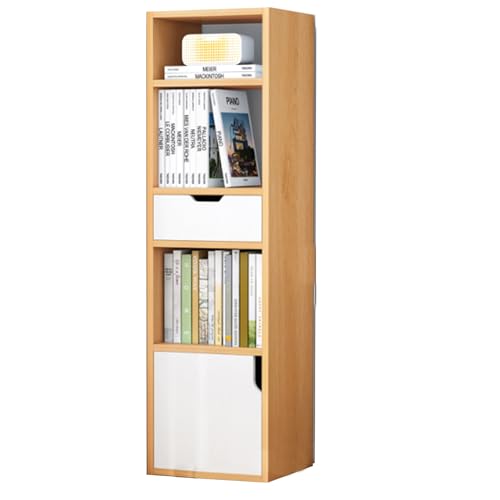 QBKLI 5-stufiges, supergroßes, freistehendes Bücherregal, bodenstehende Ausstellungsaufbewahrung für kleine Räume, Ausstellungsregale für das Badezimmer im Home Office, im Wohnzimmer von QBKLI