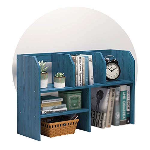 QBKLI -Sling-Bücherregal Sling-Bücherregal auf dem Schreibtisch, kleines Massivholz, einfaches Bücherregal, langlebig, platzsparend, kann leicht bewegt Werden, 4 Farben von QBKLI
