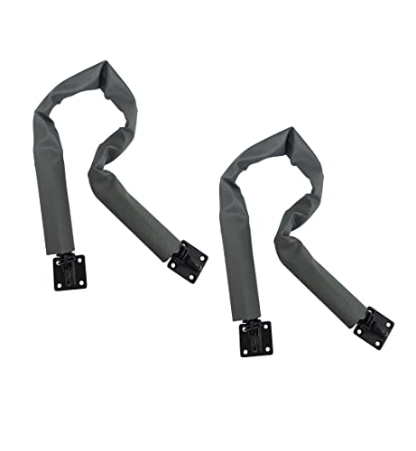 QCAA Extra schwere Sturm-Türkette, 64 cm Länge, massive Messinghalterung, ORB US10B, Haken aus 304 Edelstahl, grau strukturierte Vinylabdeckung, 2 Stück, hergestellt in Taiwan QCAA Extra schwere Sturm-Türkette, 64 cm Länge, massive Messinghalterung, ORB US10B, Haken aus 304 Edelstahl, grau strukturierte Vinylabdeckung, 2 Stück, hergestellt in Taiwan von QCAA