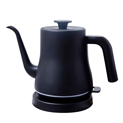 Zeitgenössischer Kaffee, Teekessel, leiser Wasserkocher, 3,5 Minuten Erhitzen, Kaffee, Tat/Schwarz von QIANGT