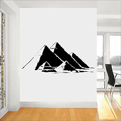 QIANGTOU Ägyptische Pyramiden Wandtattoos Heiliges Symbol Vinyl Aufkleber Home Interior Altes Ägypten Wanddekor Wandbild Haushaltswaren 42x96cm von QIANGTOU