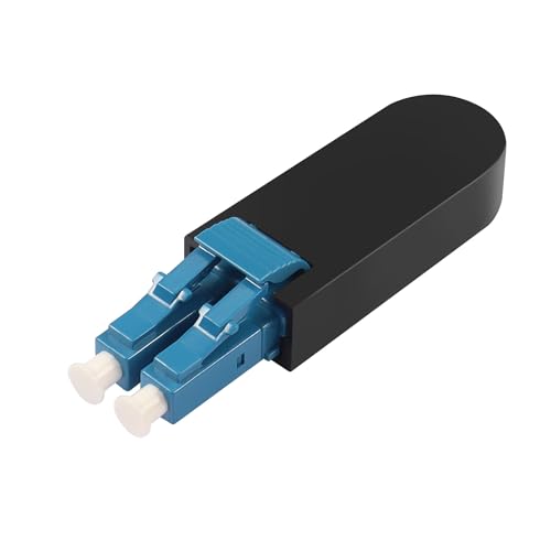 QIANRENON LC Singlemode Glasfaser Loopback Adapter SM 9/125μm LC/UPC Glasfaser Patchcord Looper Koppler LC Duplex Glasfaser Teststecker, für Glasfasernetzwerke Glasfaserkabelprüfung von QIANRENON