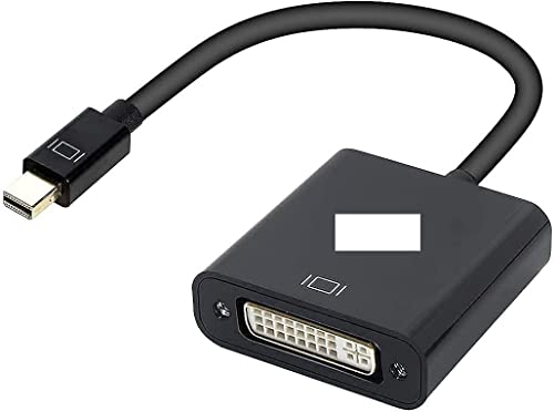 QIANRENON Mini DisplayPort auf DVI Kabel Mini DP Stecker auf DVI (24+5) Buchse Single Link Adapter für TB, Mainstream OS, Monitor, Projektor und mehr Schwarz von QIANRENON