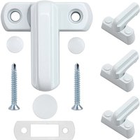 4 Fensterschlösser aus Zinklegierung – 4 weiße Türschlösser – Upvc/Pvc-Haussicherheit von QIEDIE