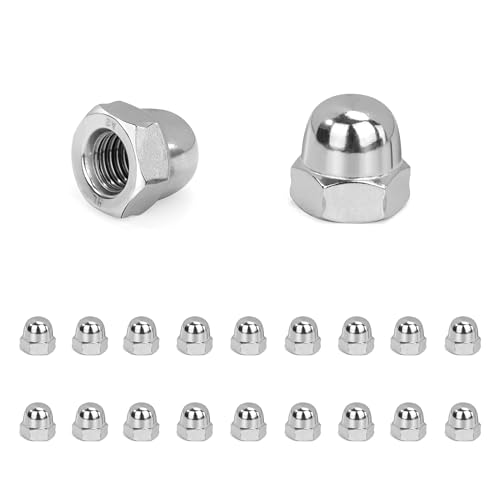 QIMEI-SHOP Hutmuttern M4 Edelstahl Kappenmuttern A2 Hutmutter Sechskant-Hutmuttern nach DIN 1587 für Schrauben Gewindestangen Gewindebolzen Schutz 20 Stück QIMEI-SHOP Hutmuttern M4 Edelstahl Kappenmuttern A2 Hutmutter Sechskant-Hutmuttern nach DIN 1587 für Schrauben Gewindestangen Gewindebolzen Schutz 20 Stück von QIMEI-SHOP