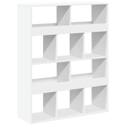 QJBSAVVA Bücherschrank Apothekerschrank Küche Mehrzweckschrank Aktenregal für Ordner - Raumteiler Weiß 100x33x125,5 cm Holzwerkstoff für Wohnzimmer Abstellraum Keller Arbeitszimmer QJBSAVVA Bücherschrank Apothekerschrank Küche Mehrzweckschrank Aktenregal für Ordner - Raumteiler Weiß 100x33x125,5 cm Holzwerkstoff für Wohnzimmer Abstellraum Keller Arbeitszimmer von QJBSAVVA