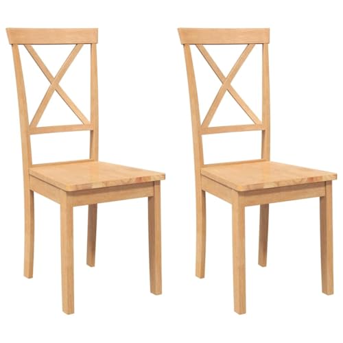 QJBSAVVA Schminkstuhl Schminktisch Stuhl Dining Chairs Chairs for Dining Table - Esszimmerstühle 2 STK. Massivholz Gummibaum für Büro Garten Küche Arbeitszimmer QJBSAVVA Schminkstuhl Schminktisch Stuhl Dining Chairs Chairs for Dining Table - Esszimmerstühle 2 STK. Massivholz Gummibaum für Büro Garten Küche Arbeitszimmer von QJBSAVVA