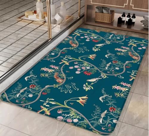 QMETOS Böhmisches Muster Zu Hause Willkommensmatte Badematten Badezimmerteppich Wohnzimmer Boden Teppich Fußmatte Eingangstür Teppiche Teppiche 160X230Cm von QMETOS