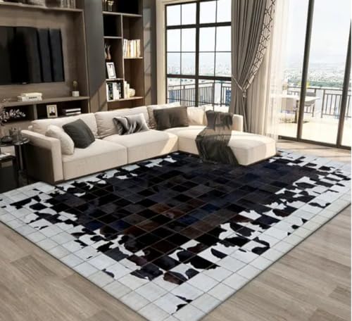 QMETOS Geometrischer Stil Teppich Zuhause Wohnzimmer Fußmatten Flur Fußmatte Schlafzimmer Nachttischmatte Badezimmer Küche Teppich 50X80Cm von QMETOS