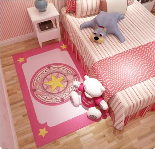 QMETOS Home Decor Tarot Karten Array Cartoon Niedliche Anime Kinder Fußmatte Teppich Für Kinderzimmer Pelzige Wohnzimmer Teppiche 50X80Cm von QMETOS