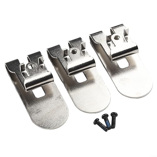 N435687 Gürtelhaken-Clip-Set, 3 Stück – Gürtelclip-Haken mit Anti-Locker-Schraube, kompatibel mit DCF620, DCF620B, DCF622 Trockenbauschrauber von QOXEZY