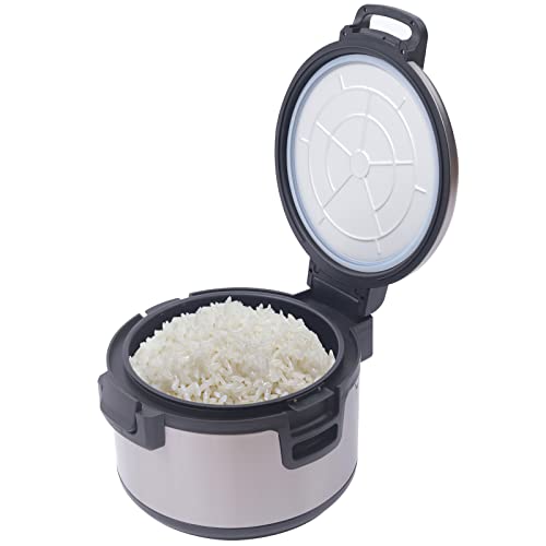 19L Reiskocher, 100w Elektrisch Reiskocher, Küche Reis Kochtopf mit Reislöffel, Duale Temperaturregelung, Warmhaltefunktion von QRANSEUYXY