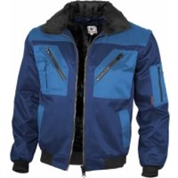 Pilotjacke mit Teddyfutter 1000 Gr. 4XL marine/königsblau - Qualitex von QUALITEX