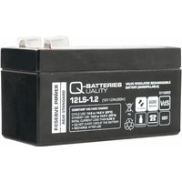 Quality Batteries - Q-Batteries 12LS-1.2 12V 1,2Ah Blei-Vlies Akku / agm vrla mit VdS von QUALITY BATTERIES