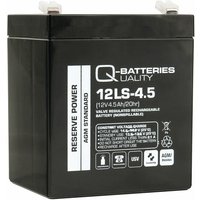 Q-Batteries 12LS-4.5 12V 4,5Ah Blei-Vlies Akku / AGM VRLA von QUALITY BATTERIES