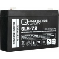 Quality Batteries - Q-Batteries 6LS-7.2 6V 7,2Ah Blei-Vlies Akku / agm vrla von QUALITY BATTERIES