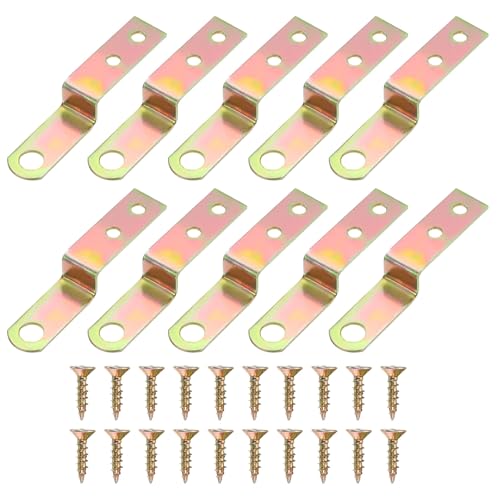 QUARKZMAN 10 Stück Z-Form Eckhalterung, 0,4 Zoll rechter Winkel Bilderrahmenstützenhalterung Regalhalterung Befestigselement mit Schrauben für Möbel, Zinkfarbe QUARKZMAN 10 Stück Z-Form Eckhalterung, 0,4 Zoll rechter Winkel Bilderrahmenstützenhalterung Regalhalterung Befestigselement mit Schrauben für Möbel, Zinkfarbe von QUARKZMAN