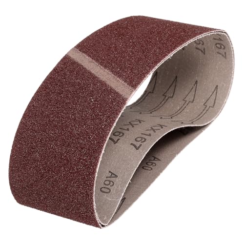 QUARKZMAN 76mm x 533mm Schleifbänder, 2 Stück 60 Körnungen Aluminiumoxid Schleifband für Holzbearbeitung, Metallpolitur, Messerschärfer QUARKZMAN 76mm x 533mm Schleifbänder, 2 Stück 60 Körnungen Aluminiumoxid Schleifband für Holzbearbeitung, Metallpolitur, Messerschärfer von QUARKZMAN