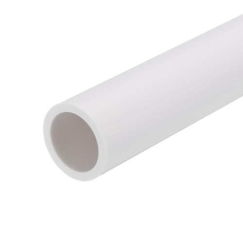 QUARKZMAN PVC Starres Rundrohr 19.4mm(3/4") ID 25mm(1") AD 350mm Weiß Hohe Schlagzähigkeit für Wasser Rohr Handwerk Kabel Hülse von QUARKZMAN