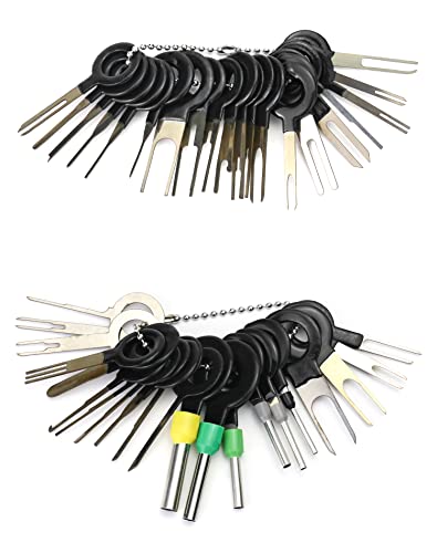 QWORK® 41 Pieces Auspinnwerkzeug Kfz Set, KFZ Kabel Stecker Ausbau Werkzeug, für Meisten Steckverbinder Terminals von QWORK