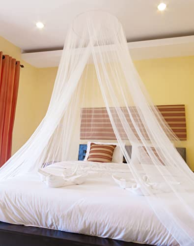 QWORK® weißes kuppelbett moskitonetz, moskitonetz Bett, für Reise und zu Hause von QWORK