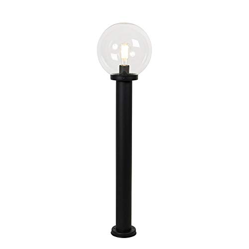 Qazqa - Modern AußenStehleuchte I Stehlampe I Standleuchte I Lampe I Leuchte schwarz mit klarer Kugel 100 cm IP44 - Sfera I Außenbeleuchtung - Edelstahl Länglich - LED geeignet E27 Qazqa - Modern AußenStehleuchte I Stehlampe I Standleuchte I Lampe I Leuchte schwarz mit klarer Kugel 100 cm IP44 - Sfera I Außenbeleuchtung - Edelstahl Länglich - LED geeignet E27 von Qazqa