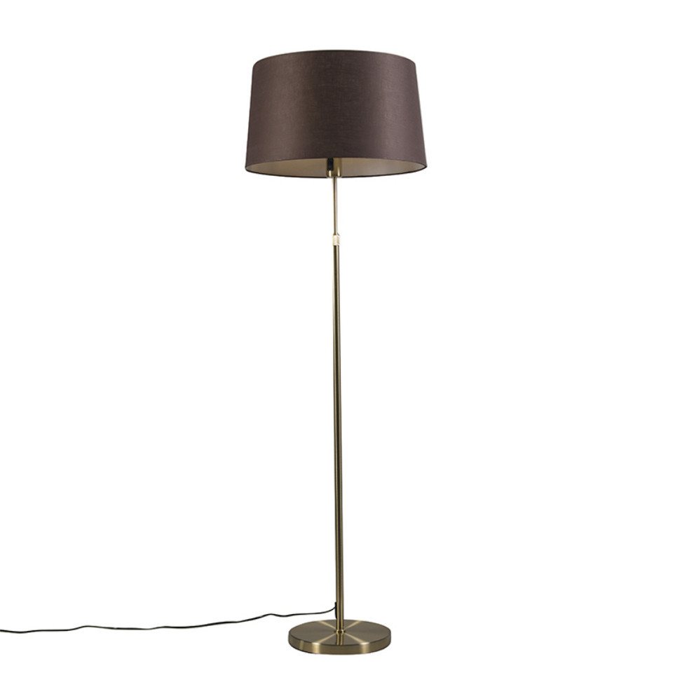 Qazqa Stehlampe Parte, ohne Leuchtmittel, E27, Gold/Messing, Modern, Stahl, 1-flammig Qazqa Stehlampe Parte, ohne Leuchtmittel, E27, Gold/Messing, Modern, Stahl, 1-flammig von Qazqa