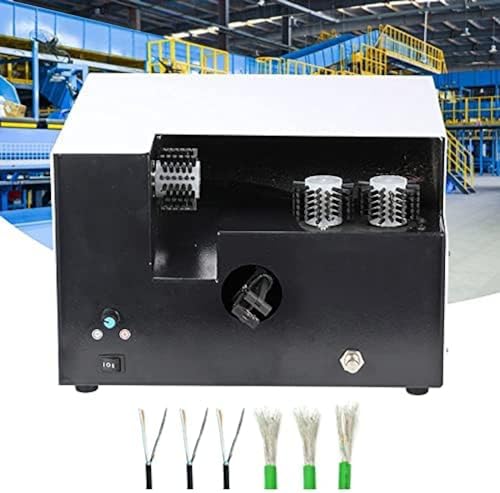 Automatic Wire Twisting Machine Auto Adjustable 60mm Wire Separation and Twisting Tool Three-Brush Cable Shield Braid Brushing and Twisting Machine, Wire Peeling Stripping Cutting Tool von QiXiaYuHui