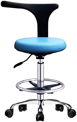 Verstellbarer Stuhl für Zahnarzthelfer, mit 360-Grad-Drehung, medizinischer Zahnarztstuhl, drehbarer Stuhl, Krankenhaus-Krankenschwesterstuhl, für Untersuchungsräume im Dentallabor von Qingingg