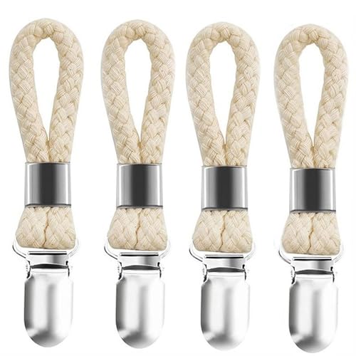 Aufhänger für Handtücher,4 pcs Handtuch Clips Handtuchclips mit Schlaufen Geschirrtücher Halter Handtuch Klammer für Von Häusern Schränken Und Badezimmern von Qinsky