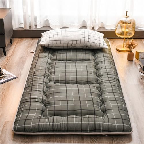 QiuShuiDr Japanische Futon-Matratze, Faltbare Tatami-Matte for Studentenwohnheim,Isomatte,Japanisches Rollbett,Einzel-Doppel-Tatami-Matratzenauflage(C,King(180x200cm)) von QiuShuiDr