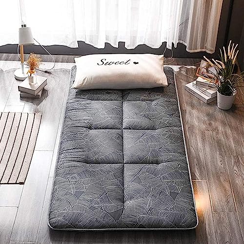 QiuShuiDr Japanische Futon-Matratze, Faltbare Tatami-Matte for Studentenwohnheim,Isomatte,Japanisches Rollbett,Einzel-Doppel-Tatami-Matratzenauflage(F,Twin(100x200cm)) von QiuShuiDr