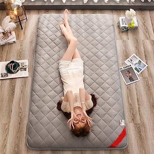 QiuShuiDr Japanische Weiche Futon-Matratze, Gast-Bodenmatratze Faltbare Dünne Tatami-Matratzenauflage Tragbare Isomatte Camping-Studenten-Schlafsaal Couch-Bodenbett-Kissen(B,1.8X2.0m) von QiuShuiDr