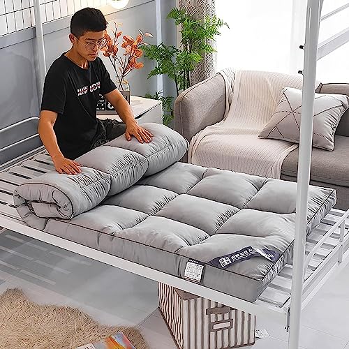 QiuShuiDr Klappmatratze, Japanische Futon Matratze, 5cm verdicken Boden Tatami Matte Schlafen Pad, Futon Platzsparend Camping Matratzen(A,150 * 200cm) von QiuShuiDr