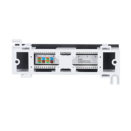 Netzwerkkabel Wandhalterung, Patchpanel ABS 22-26AWG Interferenzabschirmung Einfache Verdrahtung für Kabel,Elektrisches Hilfsmaterial von Qqmora