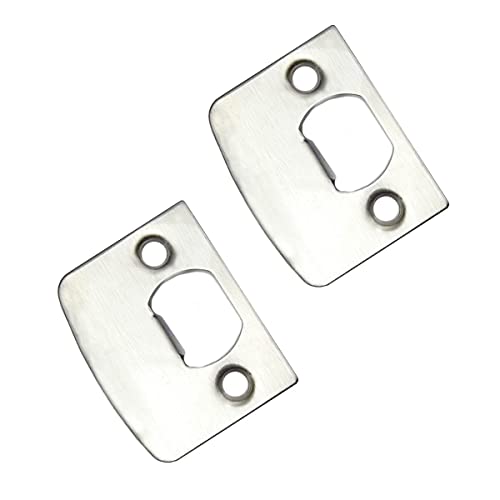 4-teilige Edelstahl-Schlagplatte, Sicherheits-Verschluss Türschloss Schnallenplatte, Tür-Sicherheits-Schlagplatten Mortice Lock Platten für Qrity Türschloss ASIN # B0899RSBSC, B0B24Q159W, B0B24SK2ZR. von Qrity