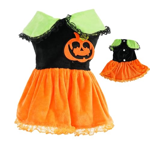 Halloween-Hundekleid – Halloween-Kürbis-Tutu, lustiges Haustierkostüm, Hunde-Tutu für festlichen Geist, Hundekleid im Urlaubs-Hundekleidungsstil von Quaeetyu