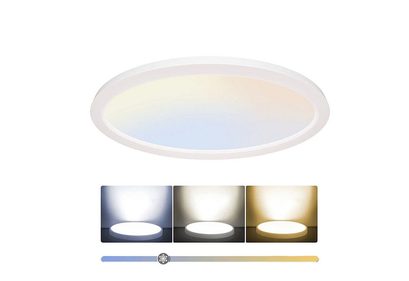 Qualra LED Deckenleuchte LED Deckenleuchte Flach Dimmbar 24W/28W/38W/48W Moderne Deckenlampe, 38W 40cm Qualra LED Deckenleuchte LED Deckenleuchte Flach Dimmbar 24W/28W/38W/48W Moderne Deckenlampe, 38W 40cm von Qualra